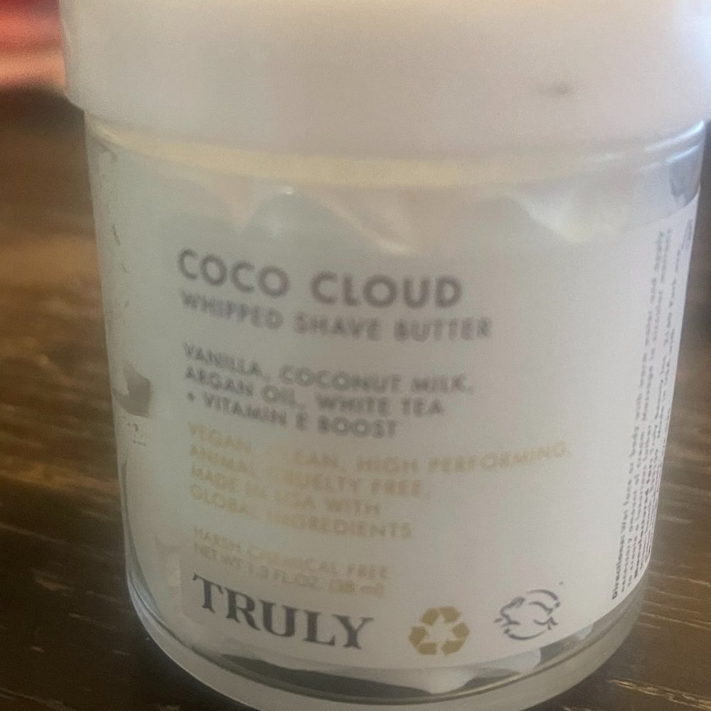 Truly Beauty Coco Cloud Whipped Luxury Shave Butter Super-Smoothing Shave Cream